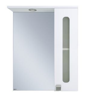 Зеркальный шкаф с подсветкой Misty Урал 60см правый белый